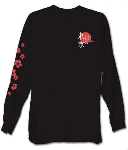 Riot Society Men's Long Sleeve Graphic and Embroidered Fashion T-Shirt in Kuwait