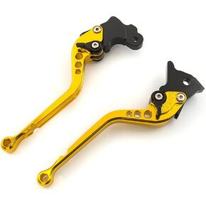 CNC ATV Clutch Brake Levers Compatible with YFM700 Raptor 700R 2008-2022, YFZ450 YFZ450R YFZ450X 2008-2020, YFM250 Raptor 2008-2013, Raptor 125 YFM125R 2011-2013 Long Adjustable