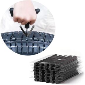 30PCS 4" Car Heavy Duty Tire Plugs,Black Tire Repair Plugs with Strong Viscosity for Fixing Flat Tire,Universal Rubber Tire Plug Kit Fits Car Truck SUV Motorcycle with Tubeless Tire