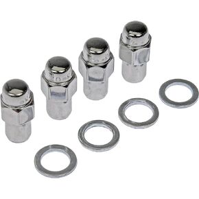 Dorman 711-108 Wheel Nut Chrome Std. Mag 2-Pc 7/16-20, 4 Pack