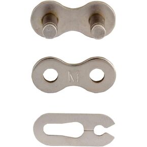 KMC 415H-Np-Cl Spring Clip Link, 1 Speed, Silver, 3/16-Inch