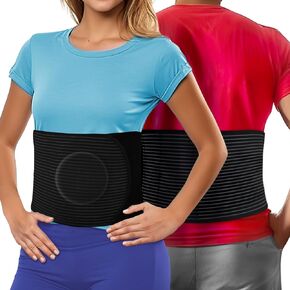 Hernia Belt for Men or Women | C Section Belly Binder & Abdominal Binder | Post Surgery & Pregnancy Tummy Tuck | Hysterectomy, Umbilical Hernia | Postpartum Belly Band & Belly Wrap | (S/M)