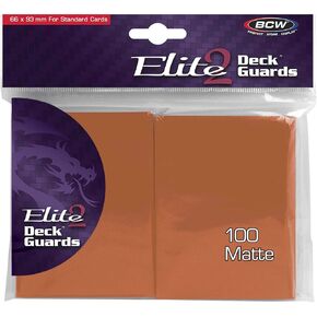 BCW Elite2 Matte Card Sleeves – Mulberry | Anti-Glare Front | Textured Back | Fits Standard 2.5" x 3.5" Cards - 100 Pack