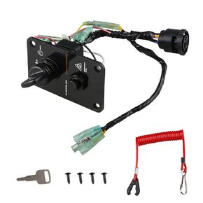 WATERWICH Single Engine Key Switch Panel Compatible with Yamaha Outboard Yacht Boat 704-82570-08-00 704-82570-01-00 704-82570-12-00