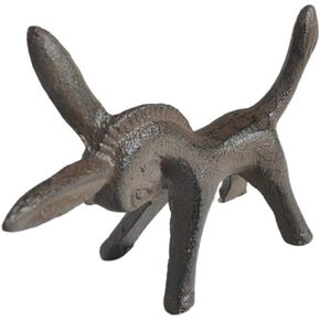 Iron Animal Figurine Donkey Horse Sculpture Desktop Animal Ornaments Gift for Home Office Decoration