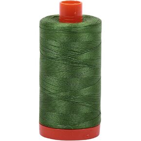Aurifil Mako Cotton Thread Solid 50wt 1422yds Dark Grass Green