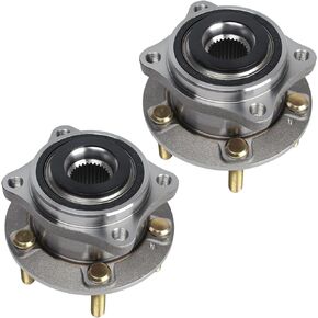 MACEL 513266 Pair of 2 Front or Rear AWD Wheel Hub Bearing Assembly Compatible with 07-18 Hyundai Santa Fe, 13-18 Santa Fe Sport, Santa Fe XL, 07-12 Veracruz, 14-17 Kia Rondo, 11-15 Kia Sorento