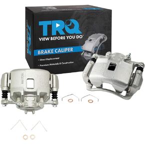 TRQ New Front Disc Brake Caliper with Bracket & Hardware Pair for Honda Acura