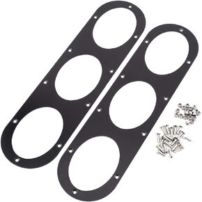 Rear Bumper Diffuser Panels丨 Bumper Diffuser Other Modifications丨 2 Pcs Universal Aluminium Alloy Rear Bumper Race Air Diversion Diffuser Panel Car Styling