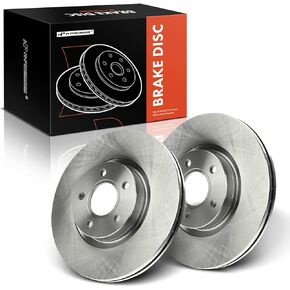 A-Premium 11.81 inch (300mm) Front Vented Disc Brake Rotors Compatible with Select Ford and Volvo Models - Escape 2013-2019, C-Max 2013-2017, C30 2007-2013, C70 2006-2013, S40 2004-2012 V50, 2-PC Set