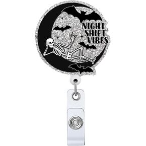 I Match Energy So You Decide How We Gon'act Retractable Badge Reel, Funny ID Clip Name Tag Card Gift for Nurse Doctor Office Worker Social Worker