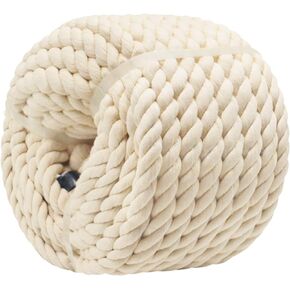 Large Twisted Cotton Rope 1 Inch x 25 Feet Strong Cotton Cord for Crafts Gardening Hammock Home Decorating, Pet Toys,Tug of War Rope