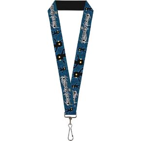 Buckle Down Lanyard-1.0-Kingdom Hearts Shadow Poses2 Navy Blue/Black
