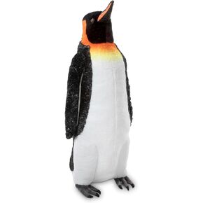 Melissa & Doug Giant Lifelike Plush Emperor Penguin Standing Stuffed Animal (3.4 Feet Tall) - Plush Toy
