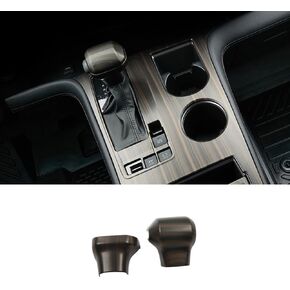 Eridanus Auto Accessories Fit for Toyota Sienna 2023 2022 2021 Inner Gear Shift Knob Cover Trim (Carbon Fiber Style) ABS 2 PCS