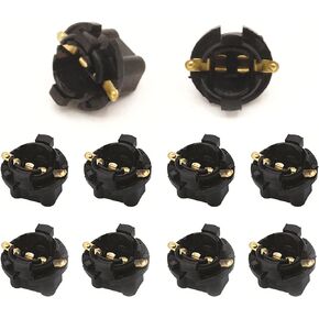 PA LED 10 PCS T10 194 158#555 Instrument Panel with 5/8" Hole 2 Pin Connector 2973932 5655006 LS132, Pinball Machine Light Bulb Socket Twist Lock Wedge Instrument Base