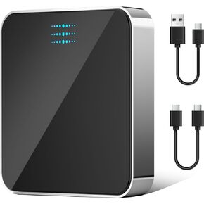 Wireless CarPlay Adapter for iPhone, Plug & Play Converts Wired to Wireless Carplay, Fit for Factory Wired CarPlay Cars from 2015 & for iPhone iOS 10+, 5.8GHz WiFi Stable Connection (silver and black)