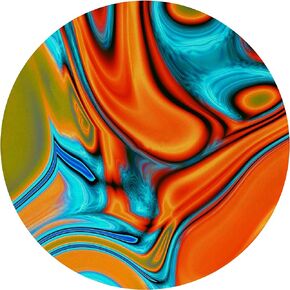 QUICQOD Retro 70s Groovy Hippie Good Vibes Daisy Flower Distorted Checkered Mouse Pad 8.7 x 8.7 Inches,Non-Slip Rubber Base Mousepads for Home Office Dorm Desk Decor,Gifts for Teen Girls