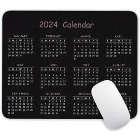 2025 Calendar Blue Sky Background Calendar Mouse Pad, Gaming Mouse Mat with Custom Design, Non-Slip Rubber Base MousePads for Office Home Laptop Travel, 9.5"x7.9"x0.12" Inch