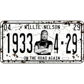 Willie Nelson License Plate - 1933