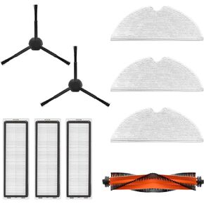 dreame Replacement Accessories Parts, Accessories Kit Compatible with Dreametech D9 Max/D9 Pro/L10 Pro Robot Vacuum (1 Main Brush, 2 Side Brushes, 3 Filters, 3 Mop Cloths) in Kuwait