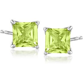 Ross-Simons 2.20 ct. t.w. Peridot Stud Earrings in Sterling Silver
