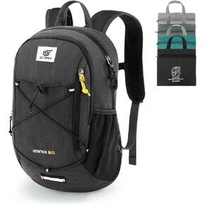 SKYSPER Foldable Small Backpack – 20L Lightweight Hiking Daypack with Chest Belt Packable Travel Rucksack for Women Men