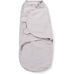 SwaddleMe Original Swaddle - Size Small/Medium, 0-3 Months, 1-Pack (Gray) Easy to Use Newborn Swaddle Wrap Keeps Baby Cozy and Secure and Helps Prevent Startle Reflex in Kuwait