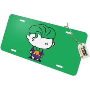GRAPHICS & MORE Batman Joker Cute Chibi Character Novelty Metal Vanity Tag License Plate