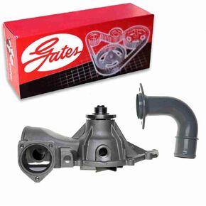 Gates Engine Water Pump compatible with Ford F-250 Super Duty 7.3L V8 1999-2003