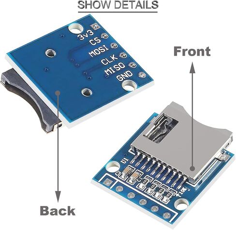 11 pcs SD Card Module Micro SD SDHC TF Card Adapter Reader Module with SPI Interface Level Conversion Chip with pinheader for Arduino in Saudi Arabia
