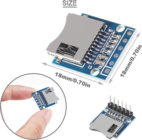 11 pcs SD Card Module Micro SD SDHC TF Card Adapter Reader Module with SPI Interface Level Conversion Chip with pinheader for Arduino in Saudi Arabia