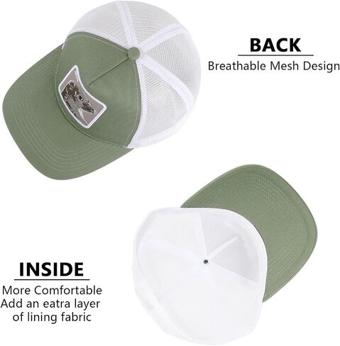 Mens Trucker Hats Mesh Snapback Animal Baseball Hats Unisex Running Sport Cap for Women Men in Saudi Arabia