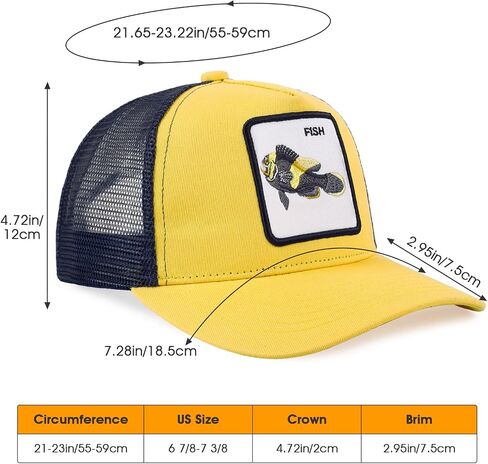 Mens Trucker Hats Mesh Snapback Animal Baseball Hats Unisex Running Sport Cap for Women Men in Saudi Arabia