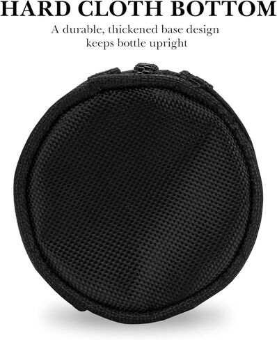 Linkidea Slim Water Bottle Holder Compatible with Hydro Flask Standard Mouth 18/21/24oz, IRON°Flask Narrow Mouth, Contigo, Hard Base Water Bottles Sling Carrier Bag Keeps Bottle Upright, Black in Saudi Arabia
