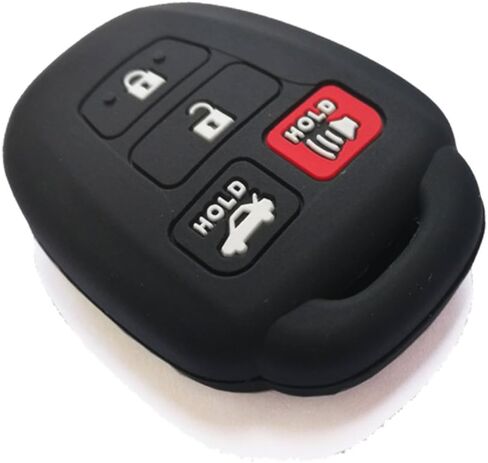 2Pcs Coolbestda Rubber 4buttons Key Fob Remote Protector Case Cover Keyless Entry Holder for 2016 2017 2018 2019 Toyota Corolla SE Camry SE LE Highlander RAV4 Avalon Venza Sequoia HYQ12BDM in Saudi Arabia