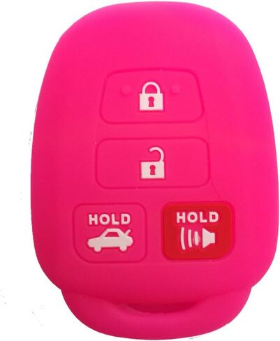 2Pcs Coolbestda Rubber 4buttons Key Fob Remote Protector Case Cover Keyless Entry Holder for 2016 2017 2018 2019 Toyota Corolla SE Camry SE LE Highlander RAV4 Avalon Venza Sequoia HYQ12BDM in Saudi Arabia