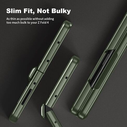 for Samsung Z Fold 4 Case: [Hidden Kickstand] [Wireless Charging], Full Body Hinge Protection Slim Case, Built-in Screen Protector Phone Stand Case for Samsung Galaxy Z Fold 4 5G Black in Saudi Arabia