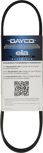 Dayco E050274 Serpentine Belt (POLY RIB® ELA), Black in Saudi Arabia