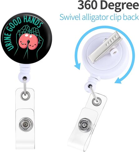 Badge Reels Holder Retractable with ID Clip for Nurse Name Tag Card Funny Heart Cardiac Cardiology Anatomy Nursing Doctor Teacher Student Anatomical Medical MD Work Office Alligator Clip ZJK362 in Saudi Arabia