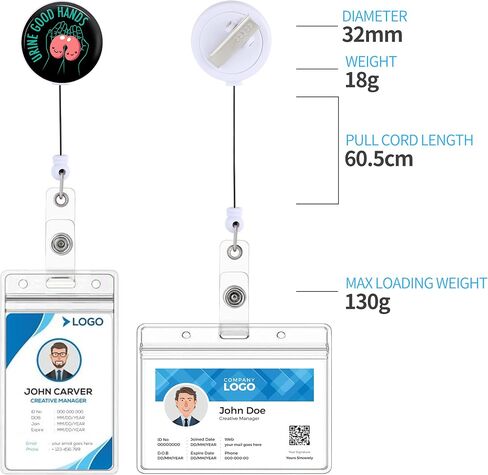 Badge Reels Holder Retractable with ID Clip for Nurse Name Tag Card Funny Heart Cardiac Cardiology Anatomy Nursing Doctor Teacher Student Anatomical Medical MD Work Office Alligator Clip ZJK362 in Saudi Arabia