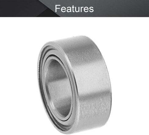 Bettomshin 2Pcs R16ZZ Bearings, 1inch Bore (2inch OD 0.5inch Wide) Deep Groove Ball Bearing w Sealed High-Speed Bearing GCr15 Steel, Double Shielded P0 Lever Bearings Small Bearings in Saudi Arabia