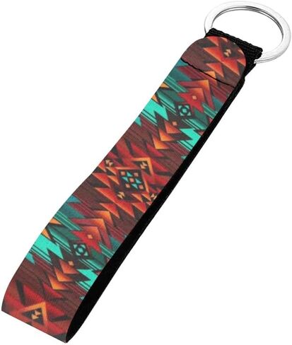 Llama Cactus Neoprene Wristlet Keychain Lanyard,Hand Wrist Lanyard Keychain for Women Girls in Saudi Arabia