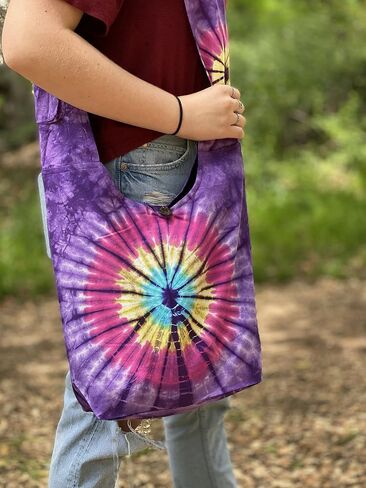 Original Collections Tie Dye Cross Body Shoulder Hippie Handbag Purse in Saudi Arabia
