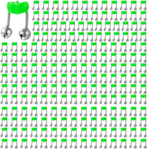 Honoson 200 Pcs Plastic Fishing Bells Clip on Fishing Rod Alarm Bell Fish Bite Alarm Fishing Bite Indicators with Dual Alert Bells in Saudi Arabia