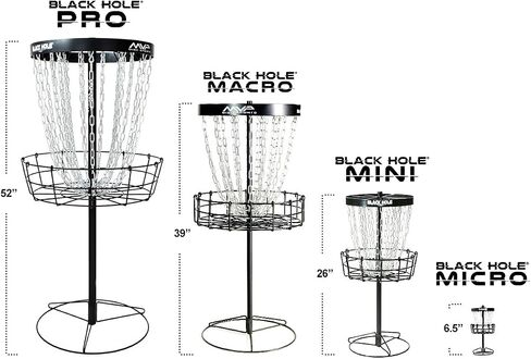 MVP Disc Sports Black Hole Mini 24-Chain Disc Golf Basket Target in Saudi Arabia