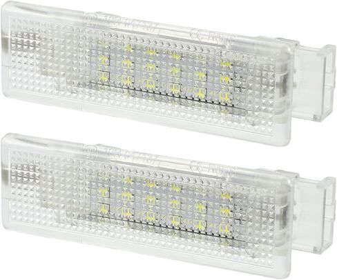 Interior Trunk Light Courtesy Footwell Boot Lamp No.3G0947101A/7L6947101 for VW Golf 15-21 for VW CC 09-17 ABS PC White (Set of 2) in Saudi Arabia