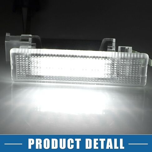 Interior Trunk Light Courtesy Footwell Boot Lamp No.3G0947101A/7L6947101 for VW Golf 15-21 for VW CC 09-17 ABS PC White (Set of 2) in Saudi Arabia