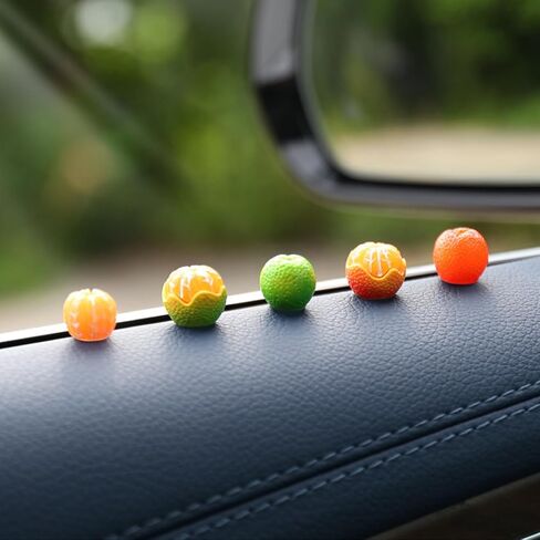 10 قطع لطيف الفواكه البرتقال سيارة الداخلية مرآة الرؤية الخلفية الملحقات suv الفاكهة الديكور لوحة القيادة السيارة زخرفة مضحك الديكورات البرتقالية ديكور شاحنة الحلي العالمية rv تزيين الديكور الخارجي in Kuwait