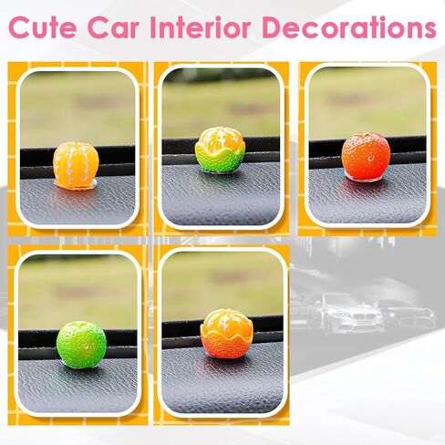 10 قطع لطيف الفواكه البرتقال سيارة الداخلية مرآة الرؤية الخلفية الملحقات suv الفاكهة الديكور لوحة القيادة السيارة زخرفة مضحك الديكورات البرتقالية ديكور شاحنة الحلي العالمية rv تزيين الديكور الخارجي in Kuwait
